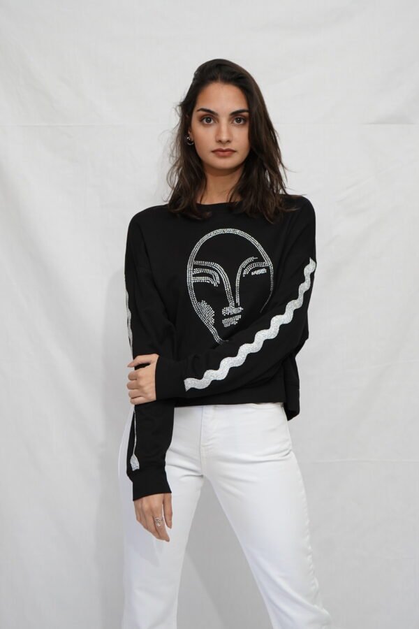 Black Face Hoodie - Image 3